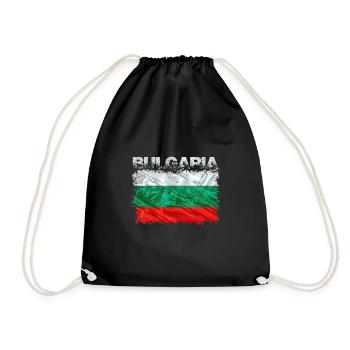 Bulgarien - Turnbeutel - Schwarz - Vorne