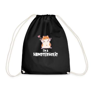 Je suis une amoureuse des hamsterhols, une mignonne - Sac de sport léger - noir - Devant