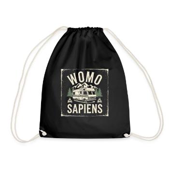 Womo Sapiens - Turnbeutel - Schwarz - Vorne