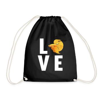 Bettas Betta Poisson Betta - Sac de sport léger - noir - Devant