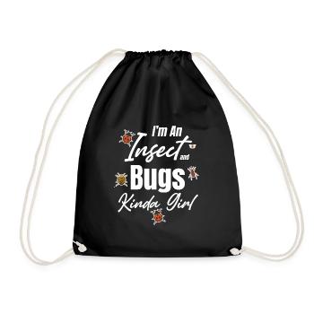 Je suis une sorte d’insecte et de fille insecte, - Sac de sport léger - noir - Devant