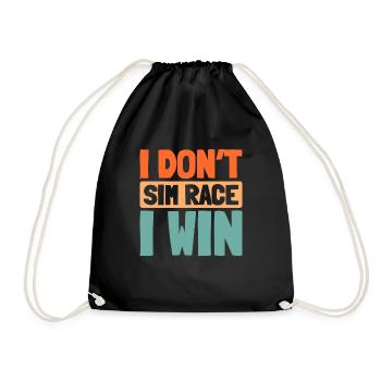 Sim Racing - Turnbeutel - Schwarz - Vorne