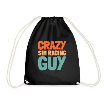 Sim Racing - Drawstring Bag - black - Front