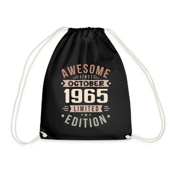 Légende Depuis Octobre 1965 Anniversaire Octobre 1965 - Sac de sport léger - noir - Devant