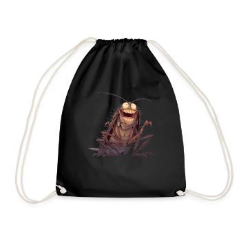 Cockroach Kakerlaken Kakerlake - Turnbeutel - Schwarz - Vorne
