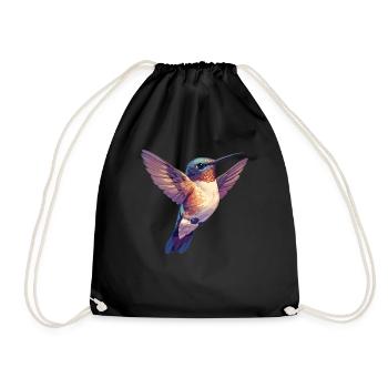 Hummingbird Kolibris Kolibri - Turnbeutel - Schwarz - Vorne