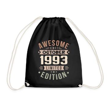 Légende Depuis Octobre 1993 Anniversaire Octobre 1993 - Sac de sport léger - noir - Devant