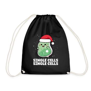 Noël Single Cells Scientifique Père Noël - Sac de sport léger - noir - Devant