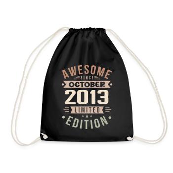Légende depuis Octobre 2013 Anniversaire Octobre 2013 - Sac de sport léger - noir - Devant