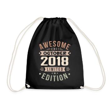 Légende Depuis Octobre 2018 Anniversaire Octobre 2018 - Sac de sport léger - noir - Devant