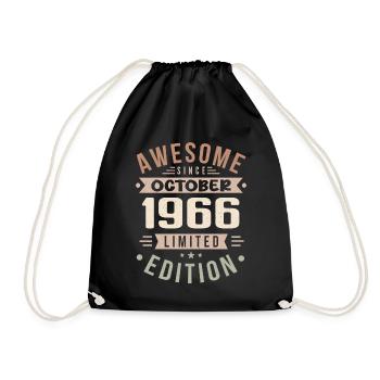 Légende Depuis Octobre 1966 Anniversaire Octobre 1966 - Sac de sport léger - noir - Devant