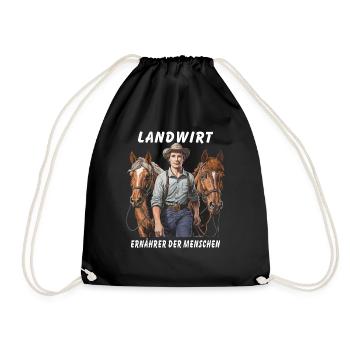 L’AGRICULTEUR, LE SOUTIEN DU PEUPLE - Sac de sport léger - noir - Devant