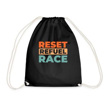 Sim Racing - Drawstring Bag - black - Front