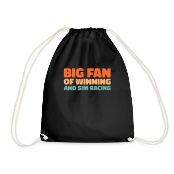 Sim Racing - Drawstring Bag - black - Front
