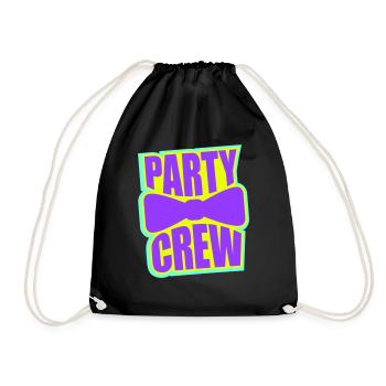 Party Crew Celebrate Costume Homme Nœud papillon Équipe Amis - Sac de sport léger - noir - Devant