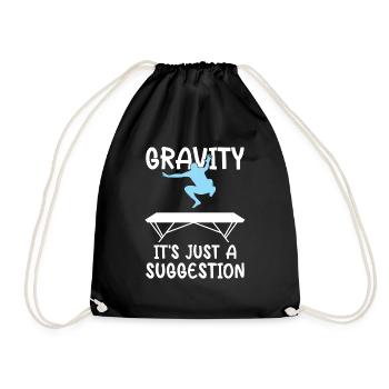 Trampoline drôle pour homme trampolinist - Sac de sport léger - noir - Devant