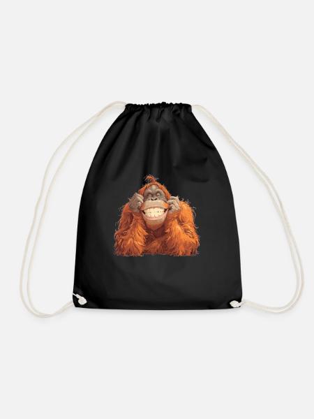 Orangutans Orangutan - Turnbeutel - Schwarz