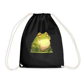 Bullfrog Ochsenfrösche Ochsenfrosch - Drawstring Bag - black - Front
