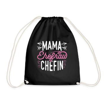 Maman Femme Patron Famille Meilleure Maman Meilleure Maman - Sac de sport léger - noir - Devant