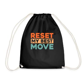 Sim Racing - Drawstring Bag - black - Front
