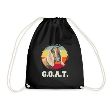 Amoureux de la chèvre nubienne - Sac de sport léger - noir - Devant
