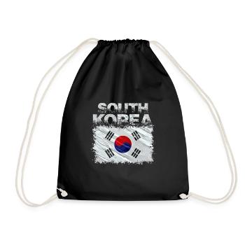 Corée du Sud - Sac de sport léger - noir - Devant