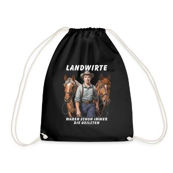 FARMERS HAVE ALWAYS BEEN THE - Drawstring Bag - black - Front