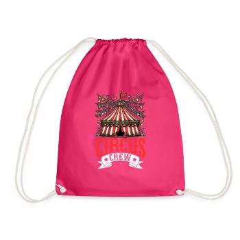Circus Staff Carnival Costume Circus Event - Drawstring Bag - fuchsia - Front