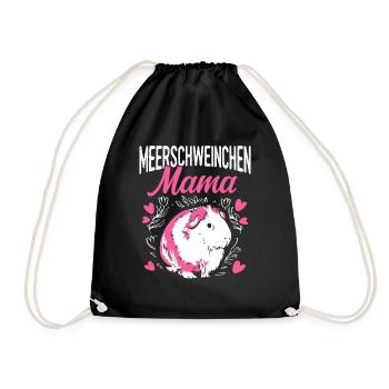 Cochon d’Inde Maman Animal de compagnie Fête des mères Favori M - Sac de sport léger - noir - Devant