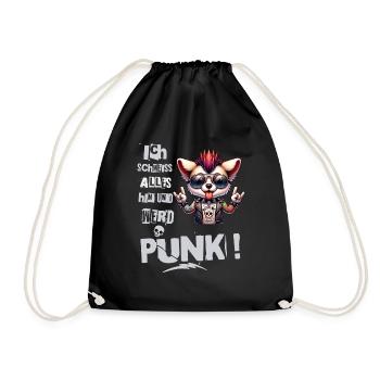 Mir Egal - Schmeiss alles hin werd Punk Punkrock - Turnbeutel - Schwarz - Vorne