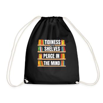 Bibliotheksassistent - Turnbeutel - Schwarz - Vorne