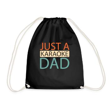 Karaoke Just A Karaoke Dad - Drawstring Bag - black - Front