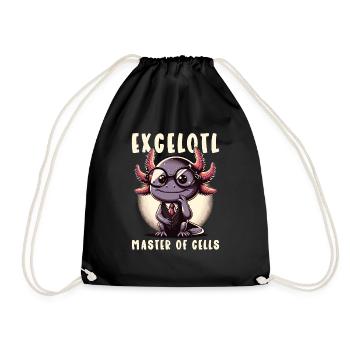 Excelotl Geeky Tableur Axolotl - Sac de sport léger - noir - Devant