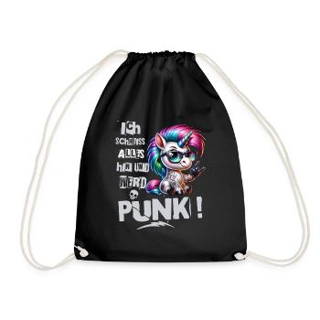 Mir Egal - Schmeiss alles hin werd Punk Punkrock - Turnbeutel - Schwarz - Vorne