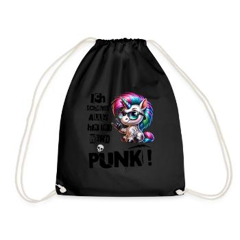 Mir Egal - Schmeiss alles hin werd Punk Punkrock - Turnbeutel - Schwarz - Vorne