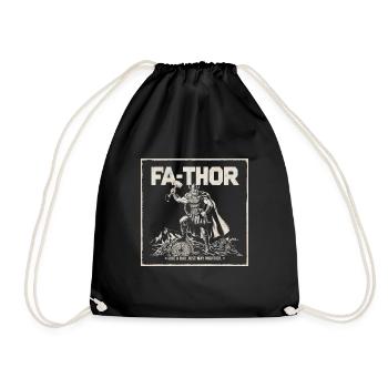 FA-THOR Comme un papa juste bien plus puissant Viking - Sac de sport léger - noir - Devant