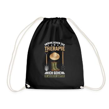 Garden Gardening Plants Gardeners Hobby Gardeners - Drawstring Bag - black - Front