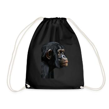 Bonobo - Drawstring Bag - black - Front
