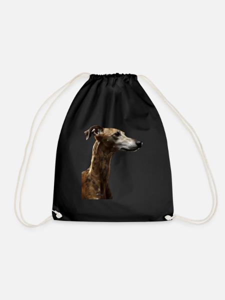 Whippet - Turnbeutel - Schwarz
