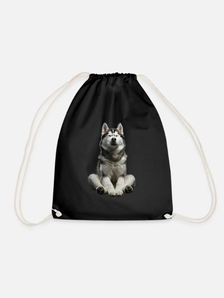 Sibirischer Husky - Turnbeutel - Schwarz