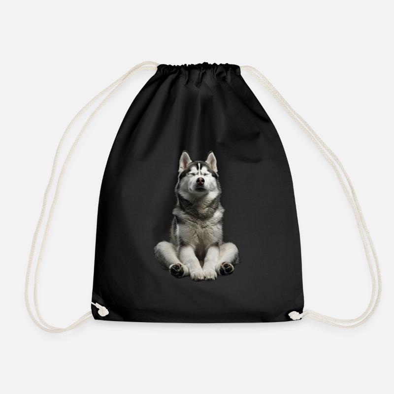 Sibirischer Husky - Turnbeutel - Schwarz