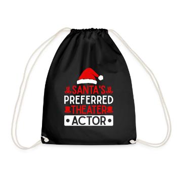 Theatre Santa's Preferred Actor Musical Theater - Drawstring Bag - black - Front