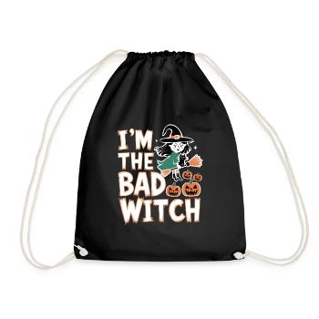 Halloween Witch I'm The Bad Witch - Turnbeutel - Schwarz - Vorne