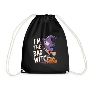 Halloween Witch I'm The Bad Witch - Turnbeutel - Schwarz - Vorne