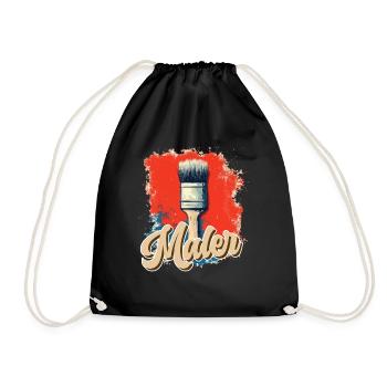 Tolle Maler Handwerker Design - Turnbeutel - Schwarz - Vorne