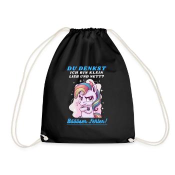 Tshirt drôle Humour drôle Sarcasme Femmes Mignon - Sac de sport léger - noir - Devant