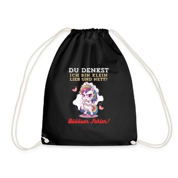 Tshirt drôle Humour drôle Sarcasme Femmes Mignon - Sac de sport léger - noir - Devant