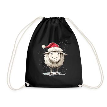 Mouton de Noël - Sac de sport léger - noir - Devant