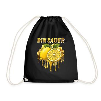 CITRON JE SUIS AIGRE - Sac de sport léger - noir - Devant