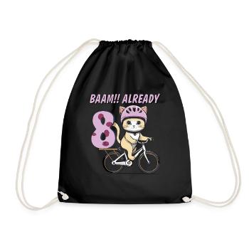 VÉLO CHAT BAAM !! DÉJÀ HUIT - Sac de sport léger - noir - Devant
